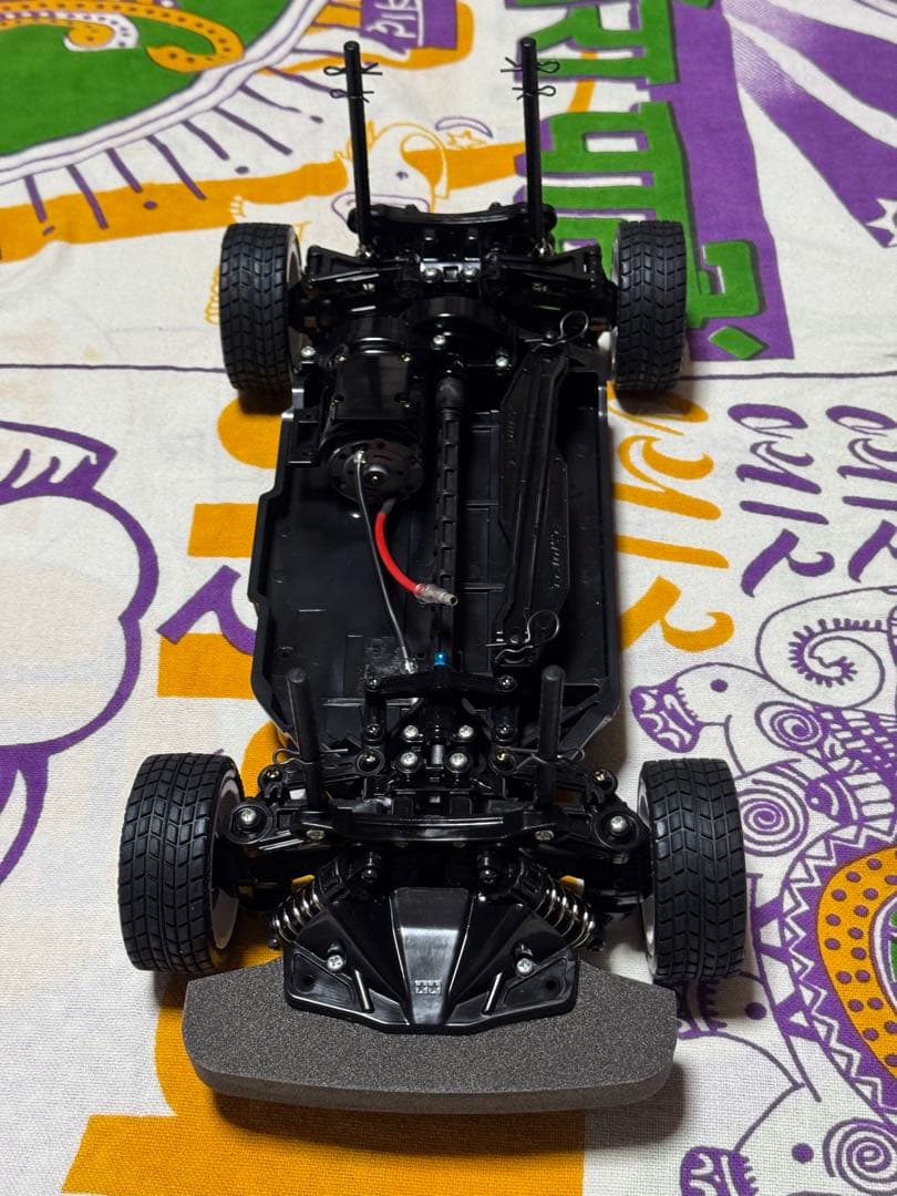 タミヤTT-02組立済シャーシ ハイポジション仕様スポーツチューンモーター他付！