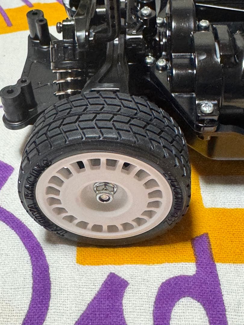 タミヤTT-02組立済シャーシ ハイポジション仕様スポーツチューンモーター他付！