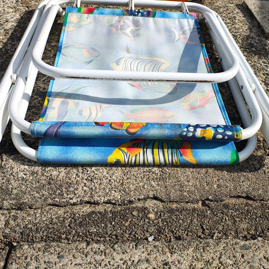 ※本日限定 24時まで※折りたたみ式アウトドアチェア 2脚セット 昭和レトロ