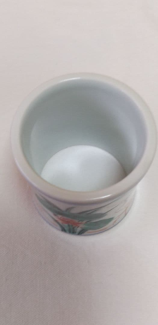 最終値下げ　真葛香斎作　倣南京蓮鷺蓋置