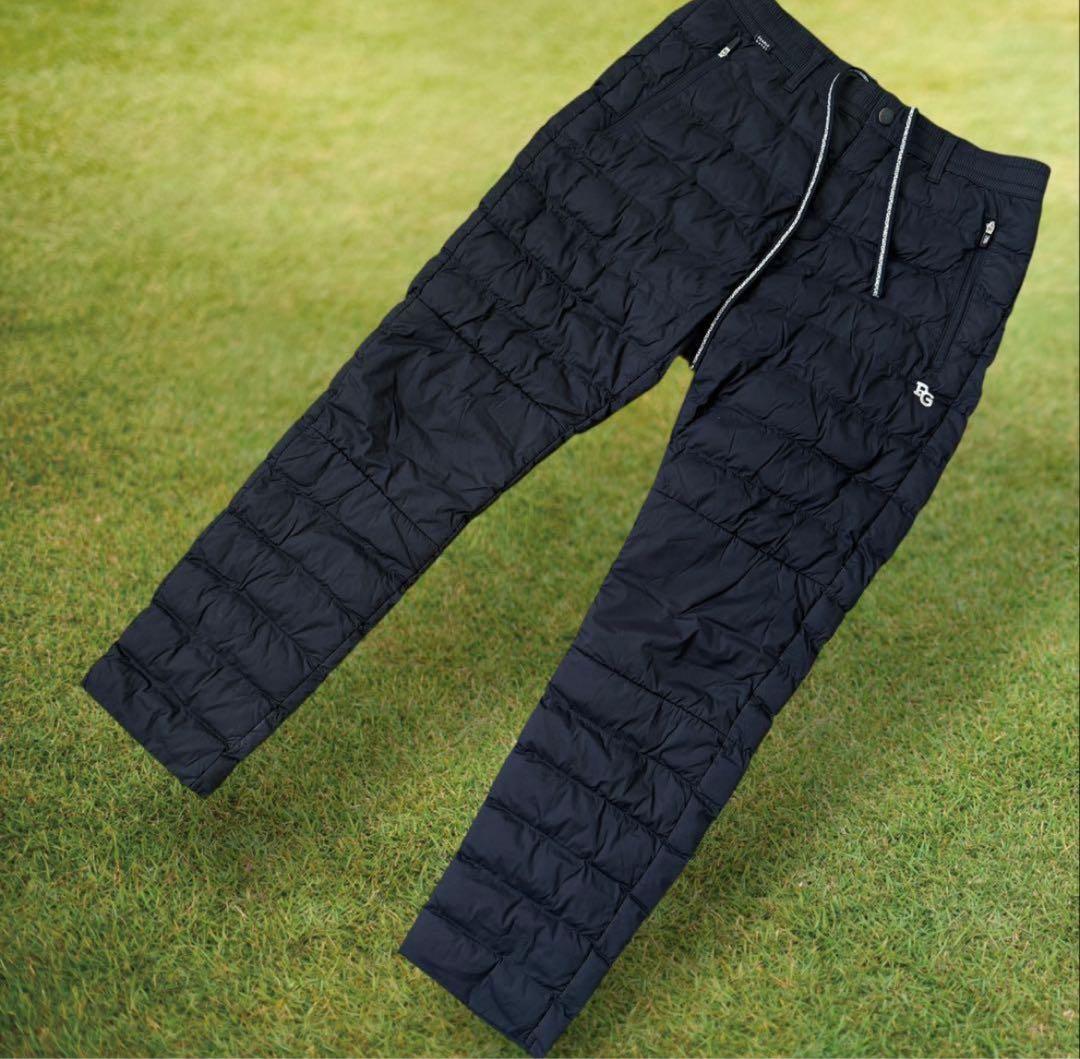 中綿　パーリーゲイツ　ダウン　パンツ　黒　ブラック　防寒　秋冬　暖パン　4