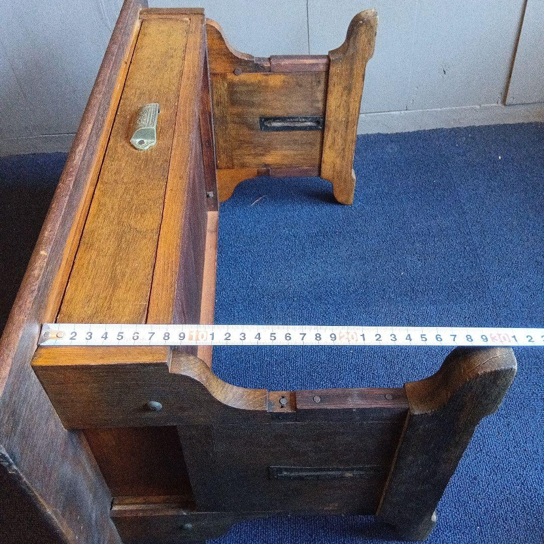 木製文机 引き出し付き ヴィンテージ　レトロ　昭和