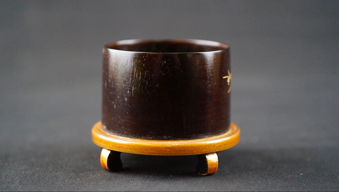 中村宗悦　初音蒔絵　鳥篭型茶器　共箱