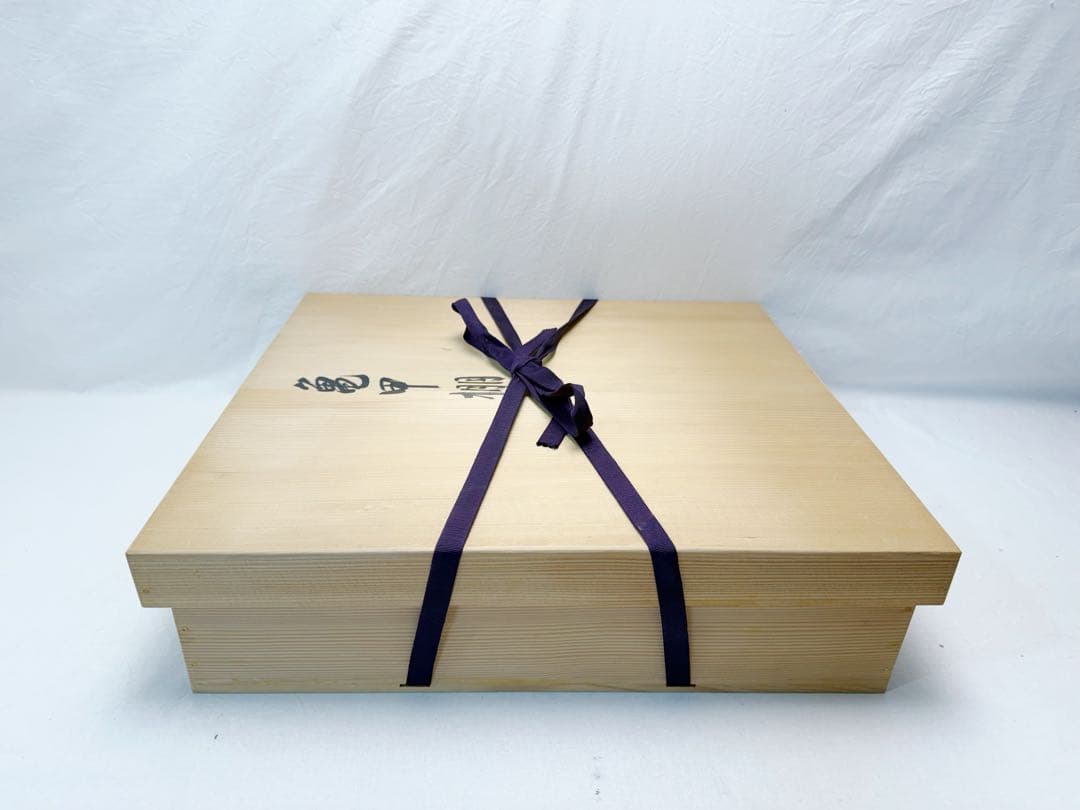 ほぼ未使用 茶道具 指物師 渡辺可映作 江戸千家八代一元斎好写 亀甲棚 溜塗共箱