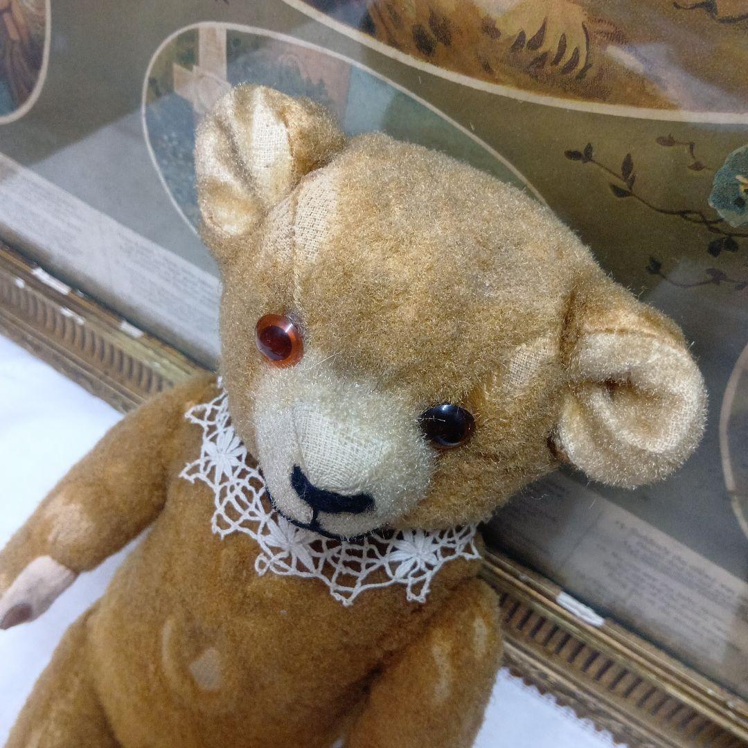 ♥フランスからやって来た優しいお顔のアンティーク　テディベア♥