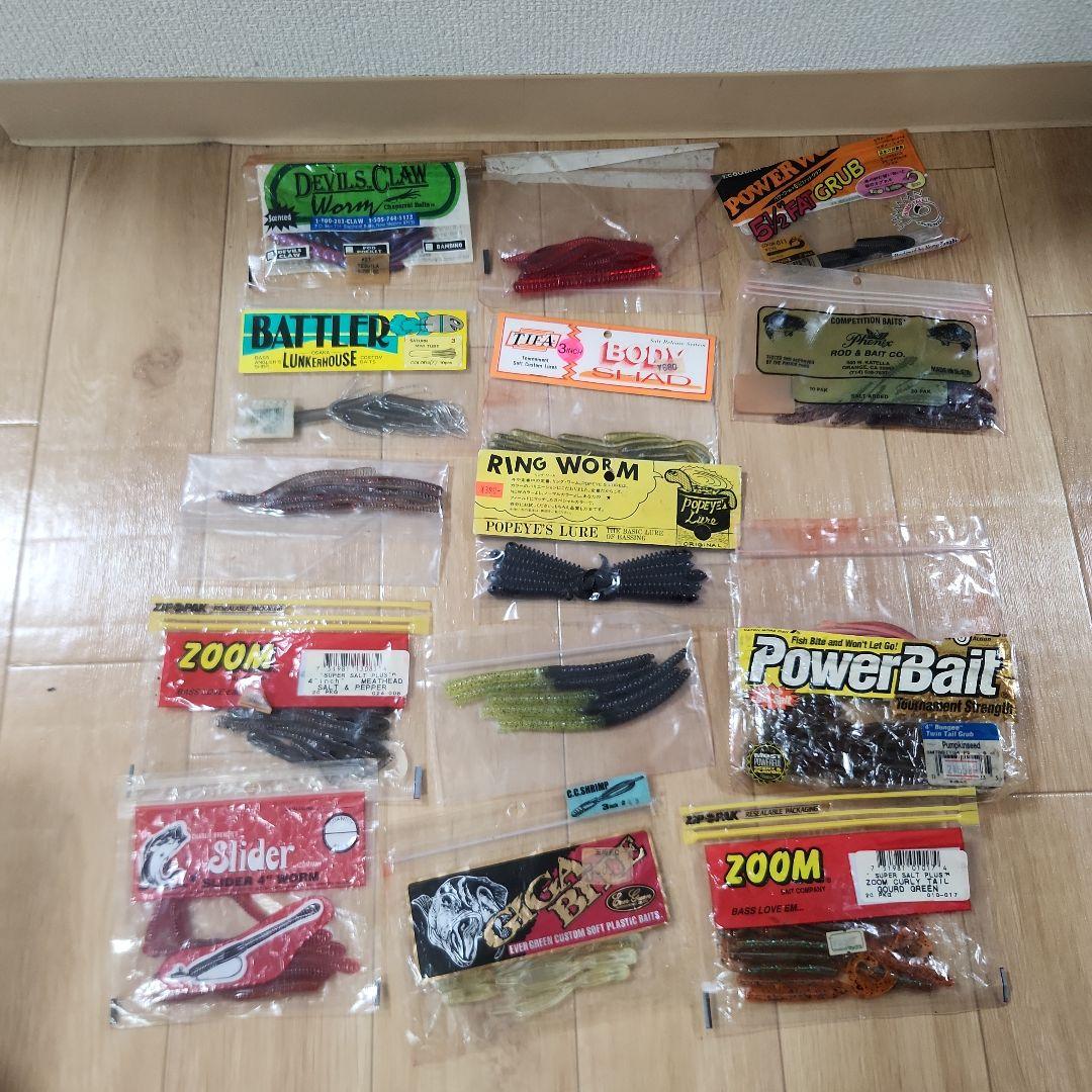 バス釣り引退　ワーム　フック　シンカー　ジグヘッド　まとめ売り★