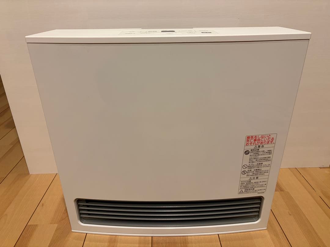 【ほぼ未使用】ノーリツ ガスファンヒーター 2024年製 都市ガス ガスホース付