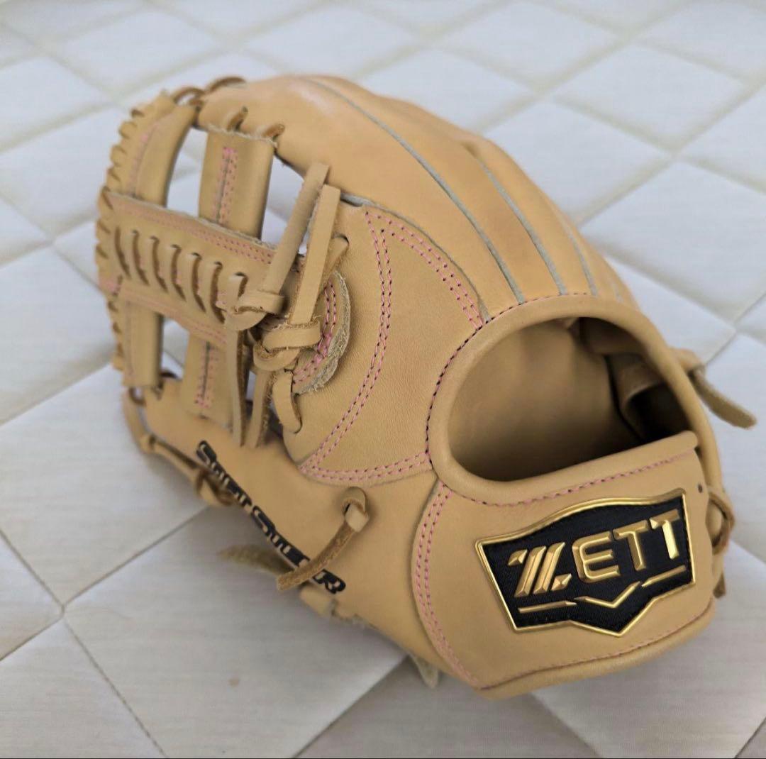 ZETT 軟式野球グローブ ベージュ 左投げ