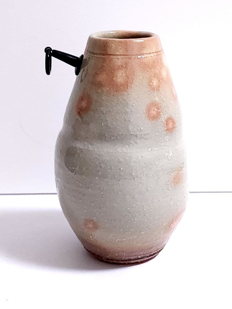 十三代 田原陶兵衛 萩焼 掛花入 共箱 共布 栞 茶道具 花瓶