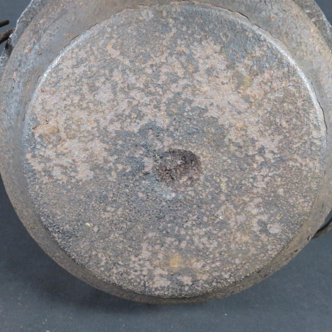 茶釜 錆 茶道具 茶器 お稽古 茶の湯 木箱 天明釜 木箱 共箱