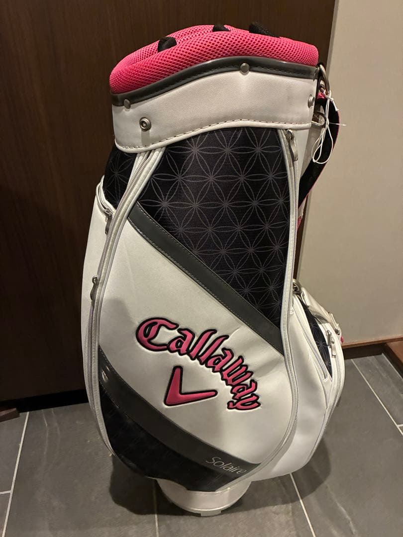 Callaway Solaire ホワイト／ピンク　キャディバッグレディース
