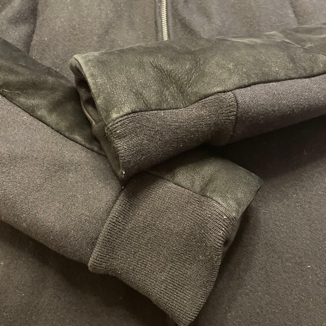 OURET ヌバック レザー メルトン ダウンジャケット 2