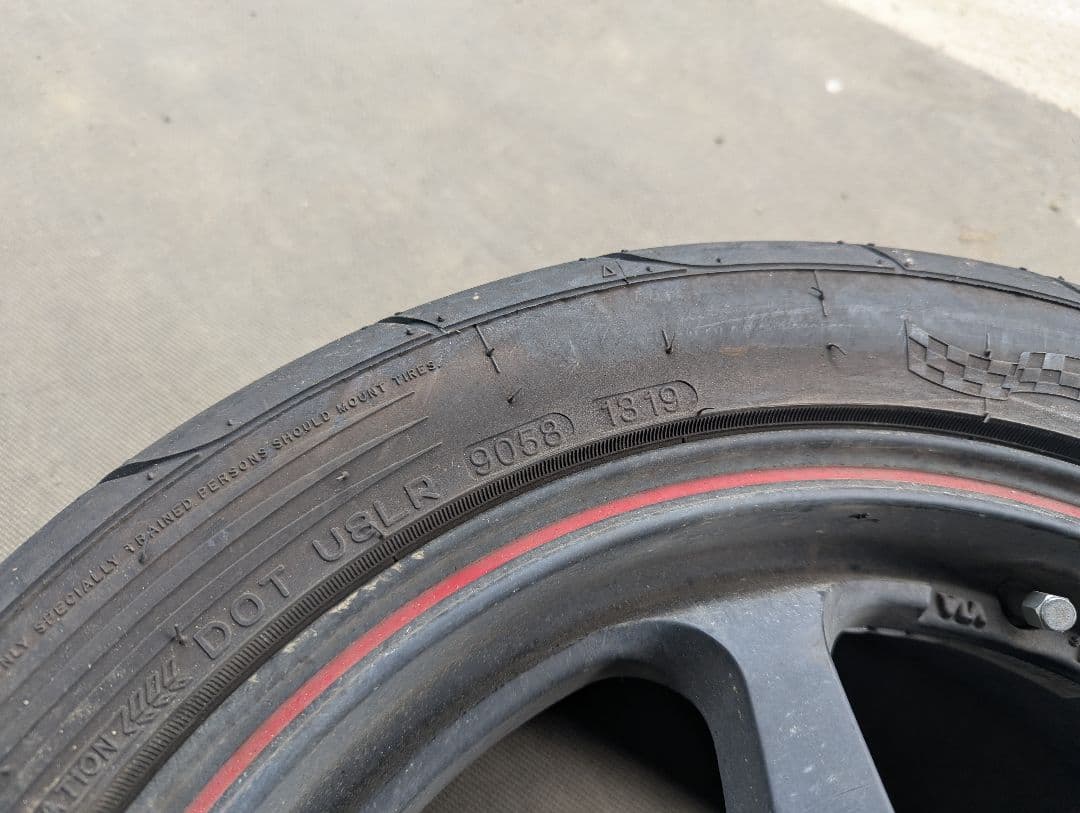 5ZIGEN キャノンボール 4本セット 15×5J 黒赤