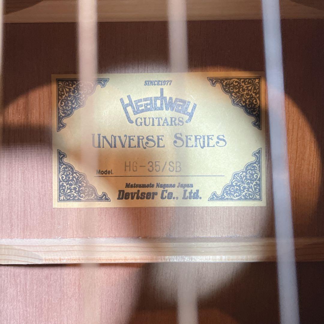 ヘッドウェイ　head wayパーラーギター　アコースティック　HG-35/SB