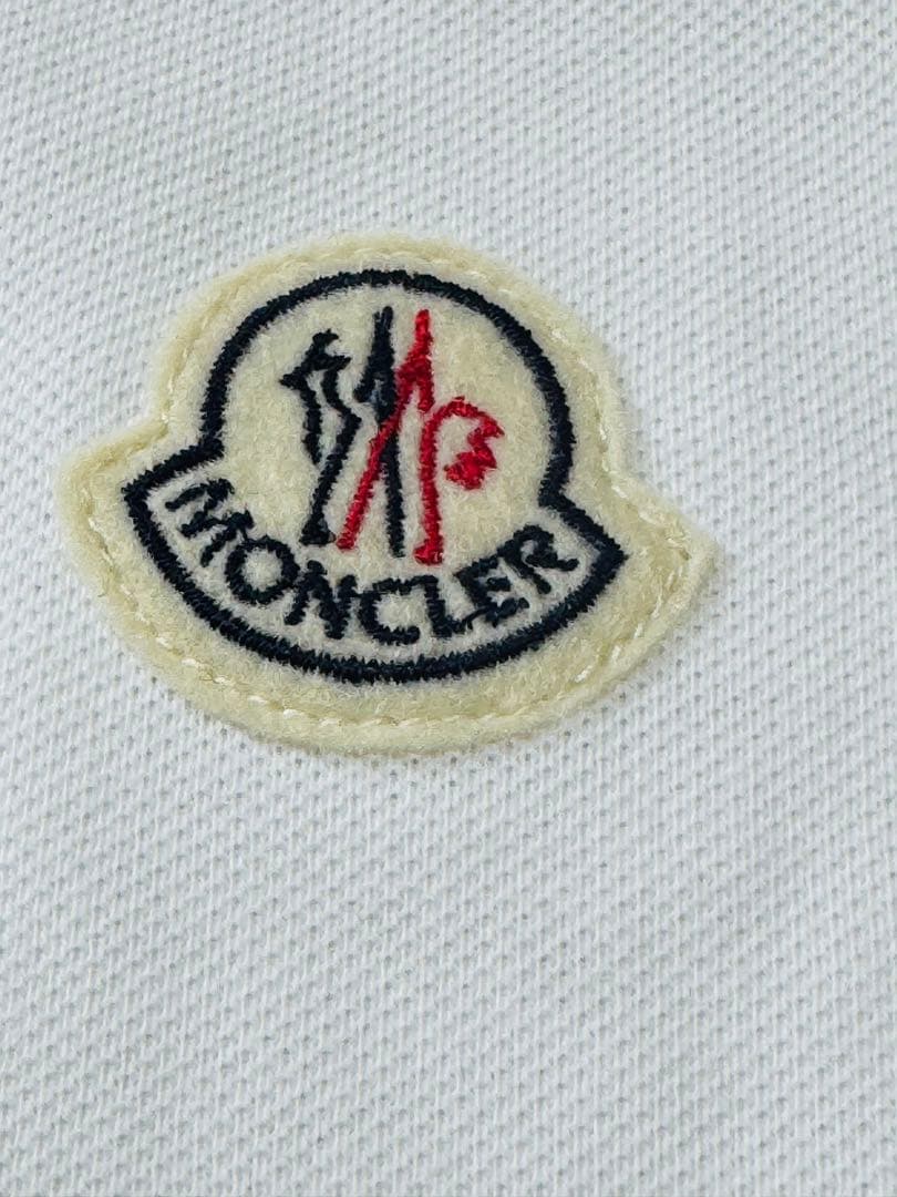 ★新品MONCLER モンクレール 半袖 ポロシャツ ホワイト L
