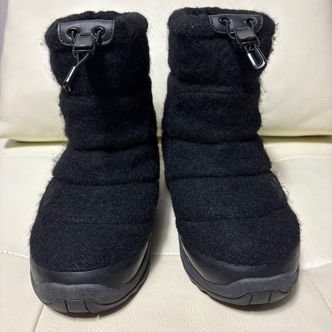 THE NORTH　FACE 防水ウール ブーツ ヌプシ　ブーティ 黒　ブラック