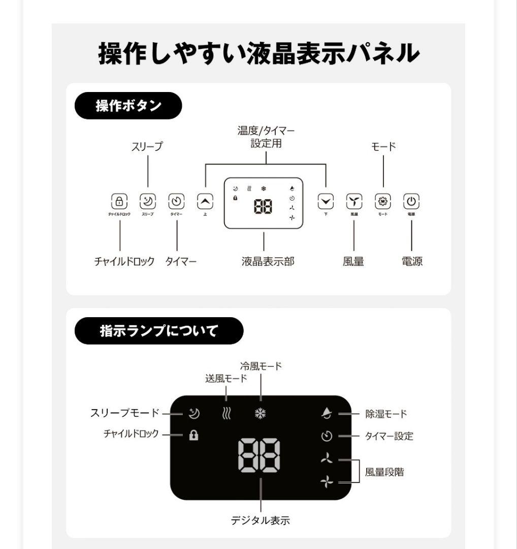 スポットクーラー 冷 送風 除湿 12畳 2タイマー リモコン付＋延長ダクト