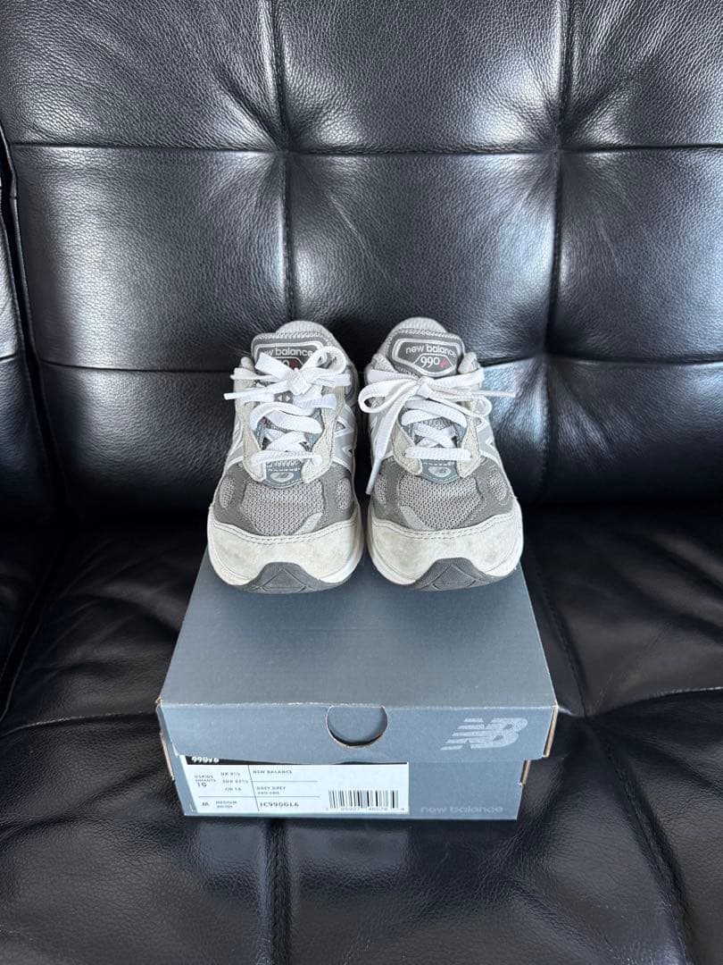 New Balance 990v6 グレー サイズ16cm 箱付き