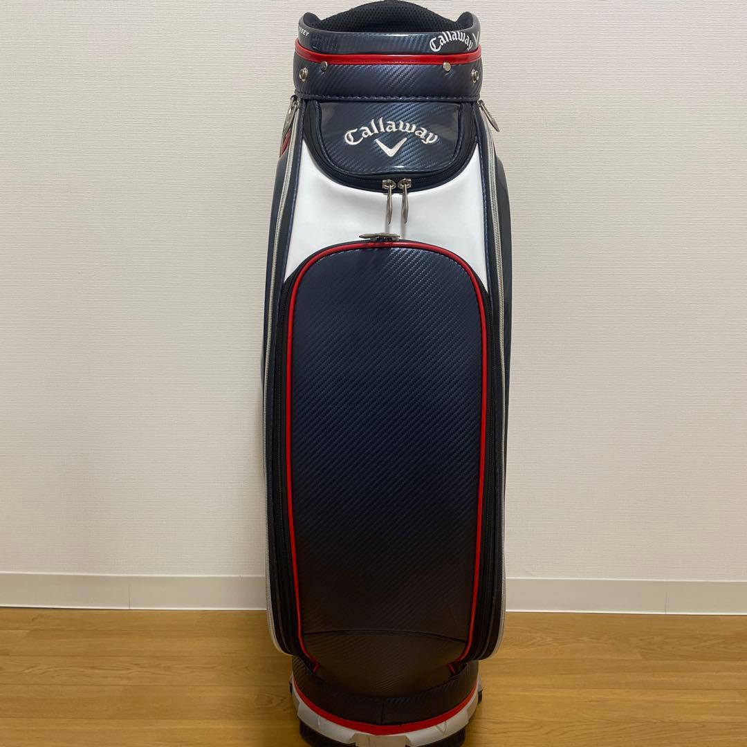 【期間限定価格】キャロウェイ キャディバッグ エナメルカーボン調トリコロール