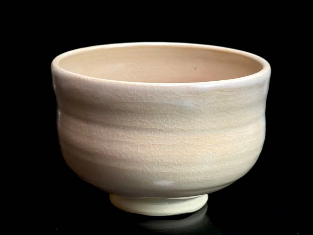 布志名焼 雲善窯九世【土屋善四郎】号 雲善 立雛茶碗 共箱共布栞付R811174