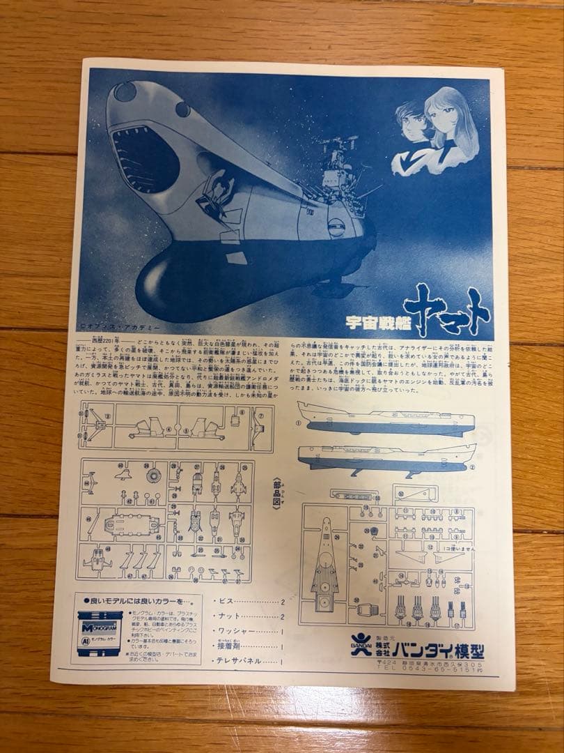 旧バンダイ　バンザイマーク　宇宙戦艦ヤマト　 テレサ・パネル付