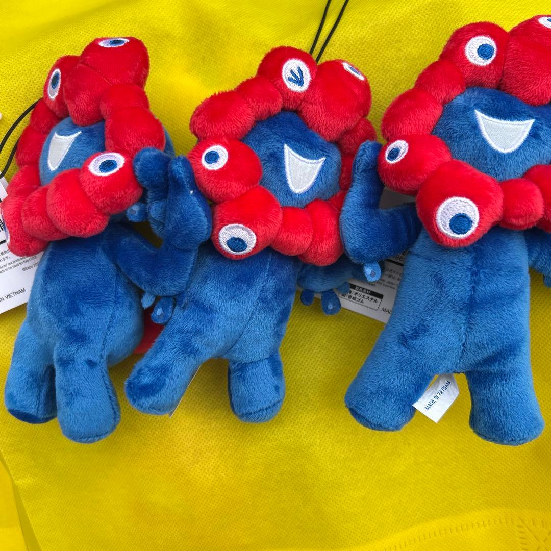 ミャクミャク ゴム紐付きぬいぐるみ 3種セット ツイステまとめ売り