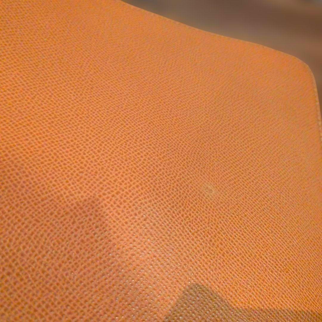 北*拳様 新品　傷有　アルマーニ　オレンジレザートートバッグ