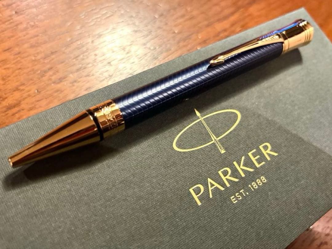 パーカー デュオフォールド プレステージ ブルーシェブロンGT ボールペン