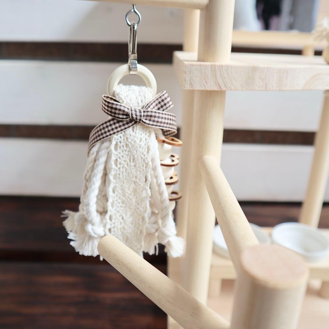 ことりのおおきなあそびば　ミラー付き　文鳥　インコ　バードアスレチック