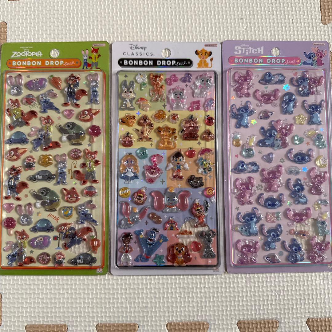 ボンボンドロップシールディズニー クラシック ズートピア スティッチ＆エンジェル