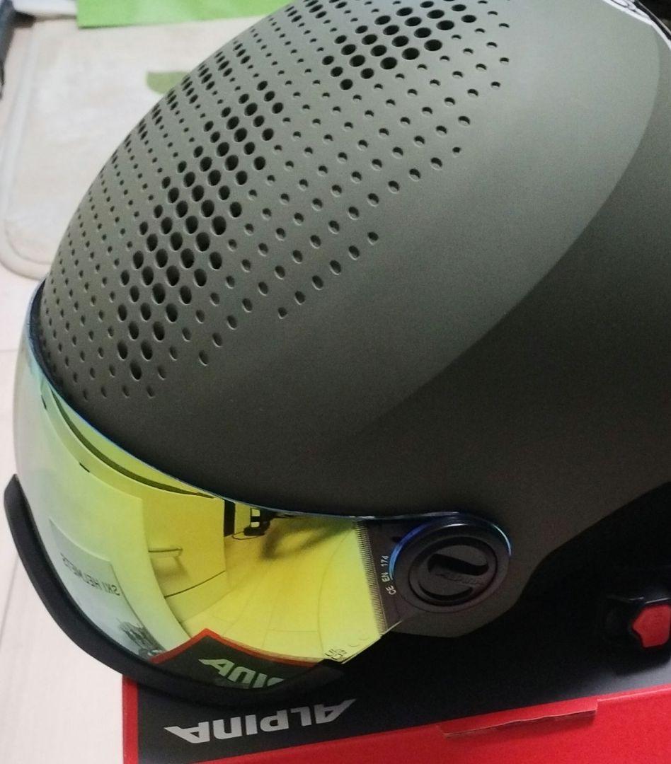 ALPINA(アルピナ) スキースノーボードバイザーヘルメット ミラーバイザー