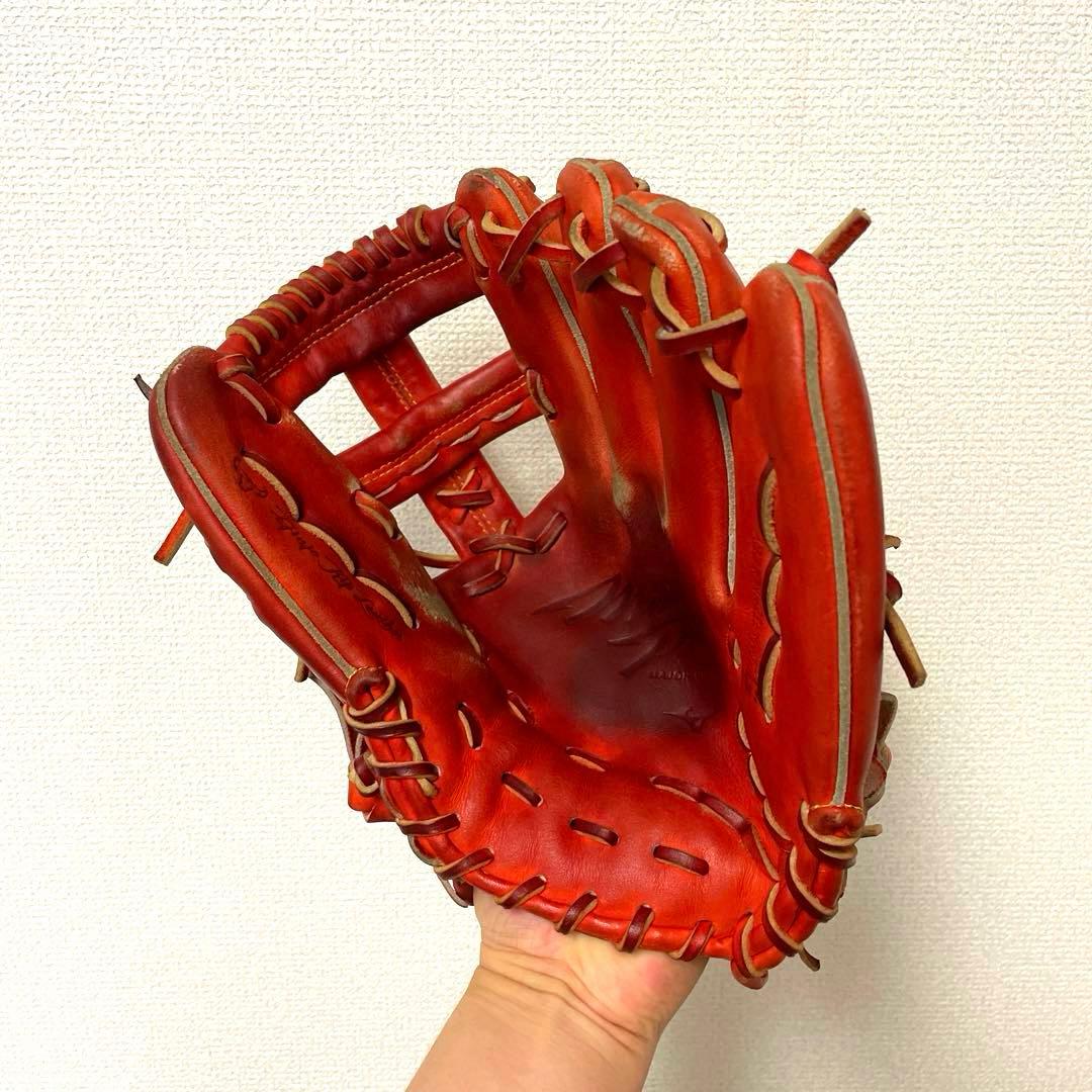 494 ミズノプロ キップレザー 型抜群 即戦力 硬式 内野手用グローブ