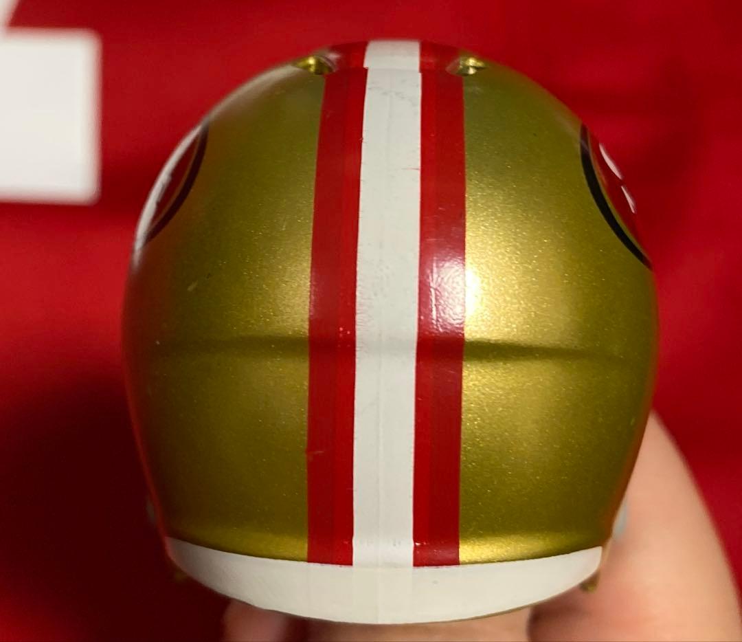 訳有ほぼ未使用 説明必読 NFL 49ERSキャパニック ジャージ ミニヘル付