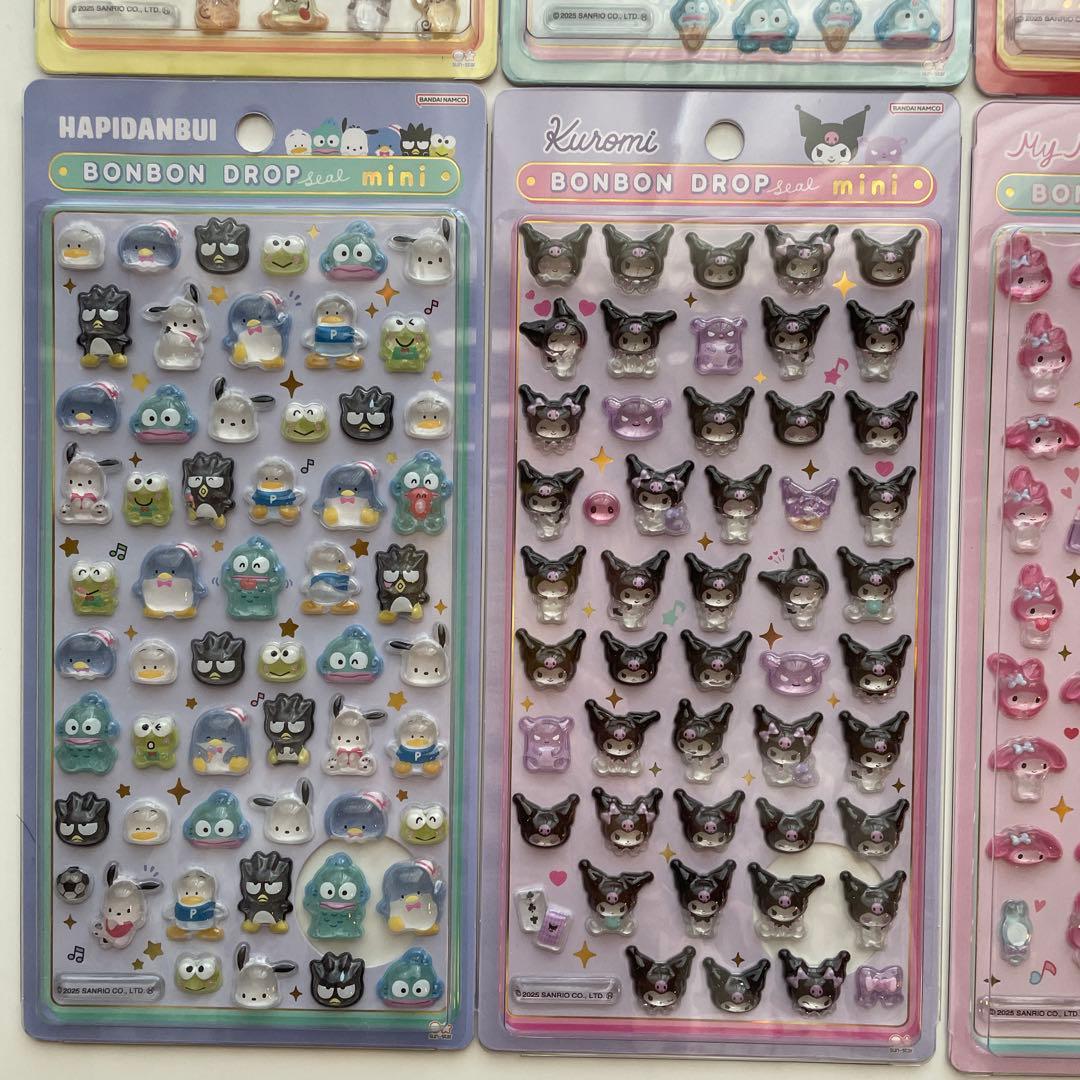 サンリオ　ボンボンドロップシールmini 8枚セット