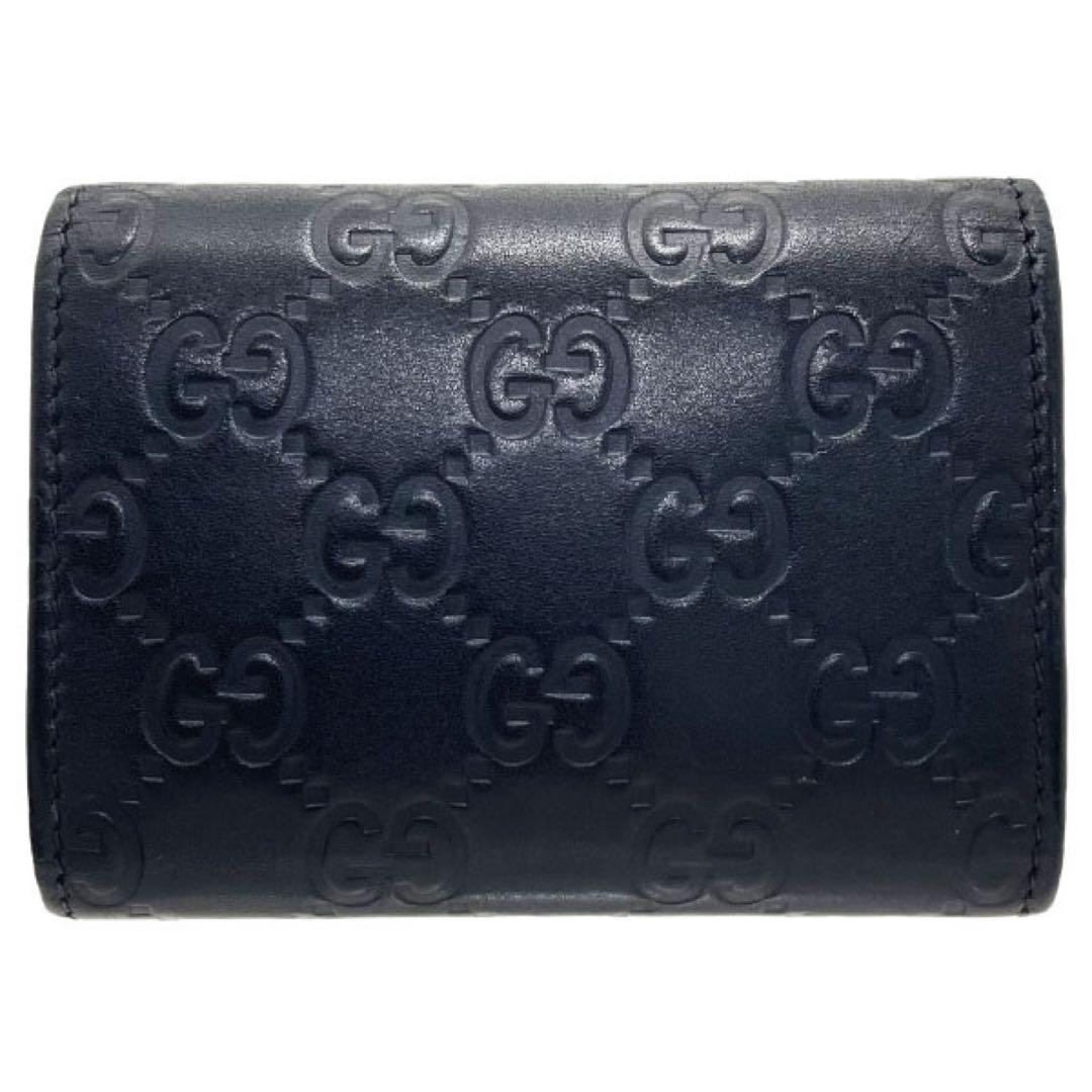 正規品 グッチ 名刺入れ カードケース シマライン 黒 【MM15694】