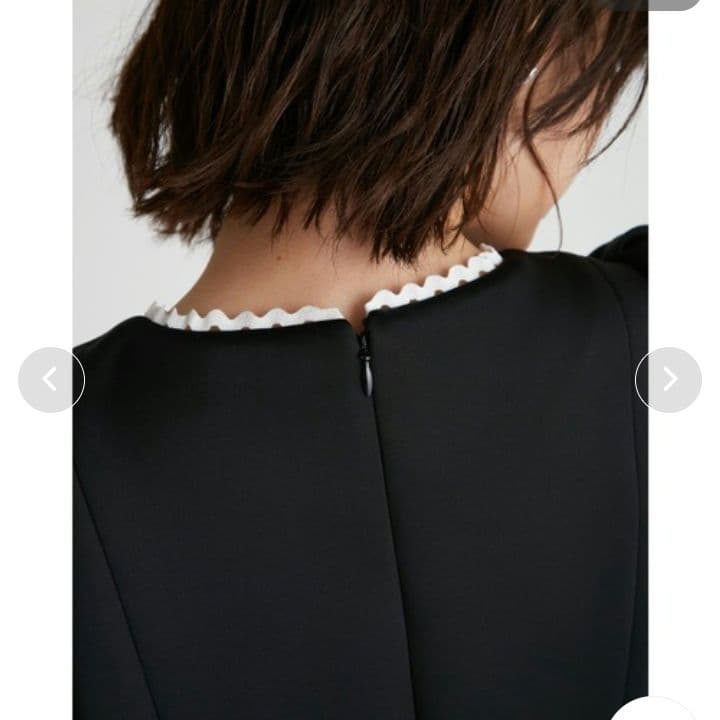 【タグ付】卒業式入学式　セレモニー　レース切替ポンチワンピース　36