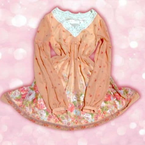 リズリサ 平成ギャル y2k 姫ロリ 姫ギャル コケット 花柄 ふりふり