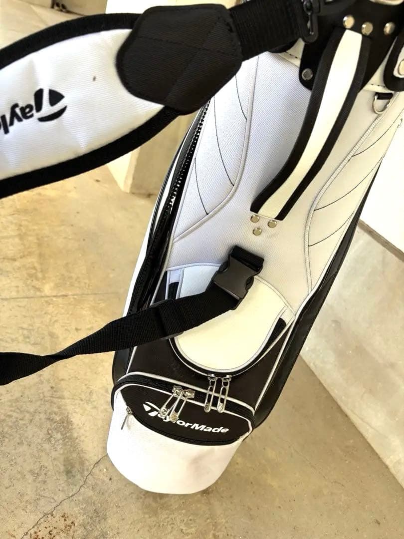 TaylorMade キャディバッグ ホワイト ブラック テーラーメイド