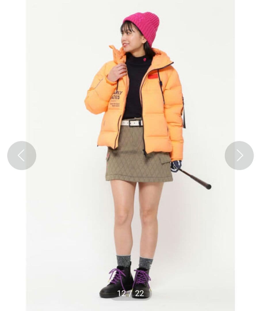 PEARLY GATES ストレッチダウンジャケット オレンジ1