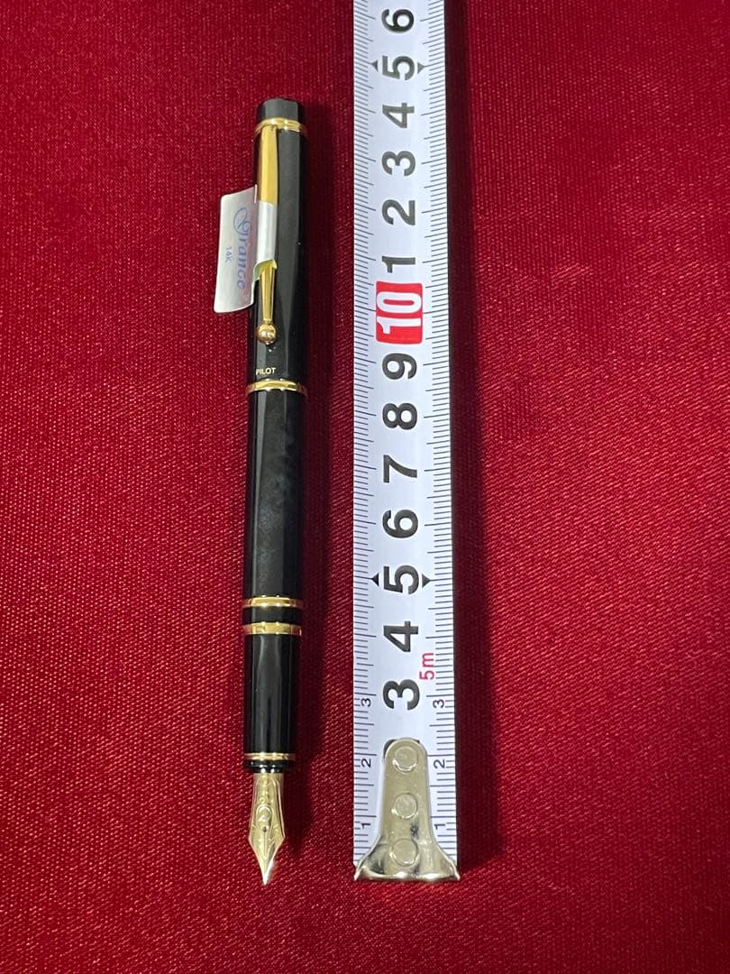 新品未使用　グランセ14K ジェットブラックマーブル　旧型　刻印　パイロット