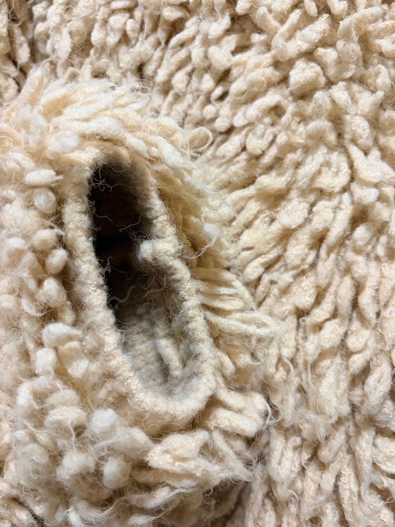 Ray BEAMS ミックスループ編み ニットジャケット カーディガン アウター