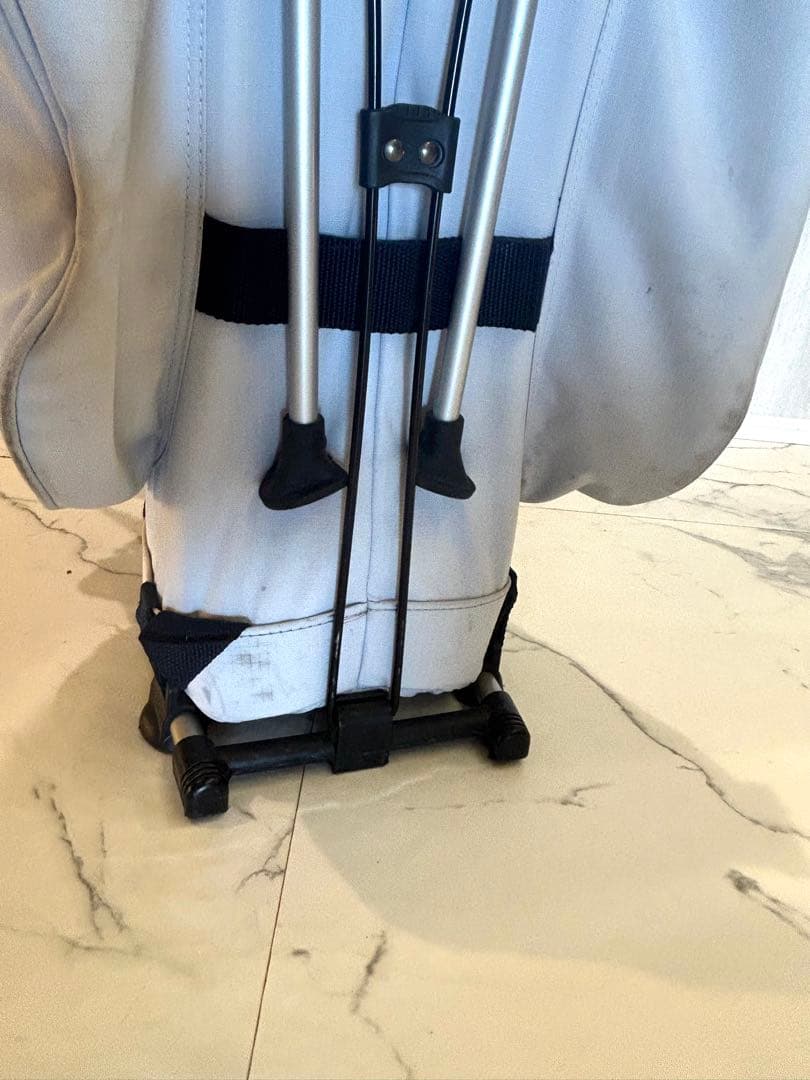 JACK BUNNY キャディバッグ グレー/レッド