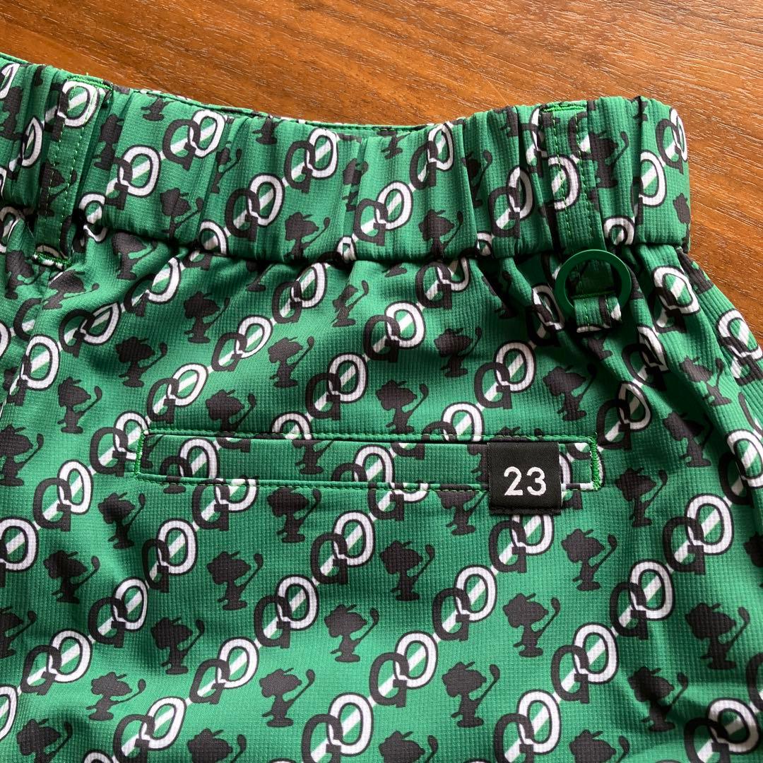 SNOOPY 緑色ポロシャツ・ショートパンツセット