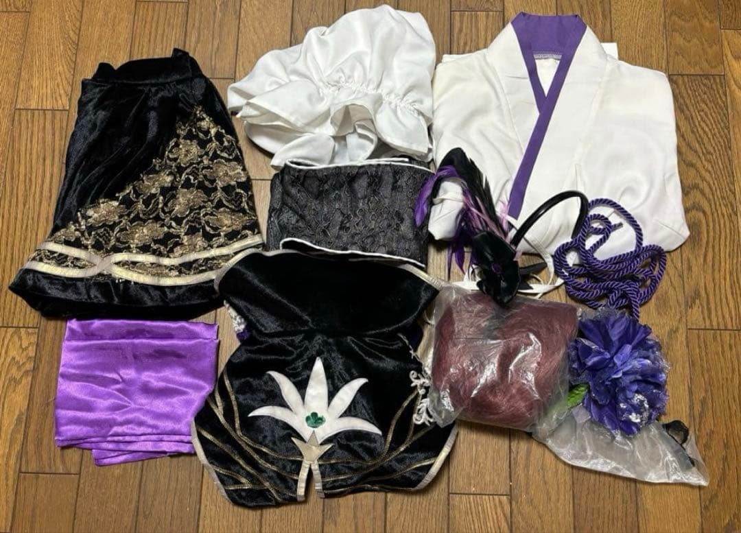 【値下げ】戦国無双３　ガラシャ　コスプレ衣装　ウィッグ　ブーツ付き