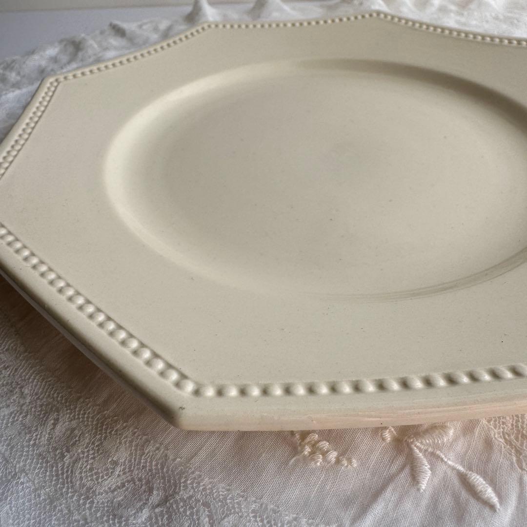 美品　フランスアンティーク　サルグミンヌ　オクトゴナル　デザートプレート
