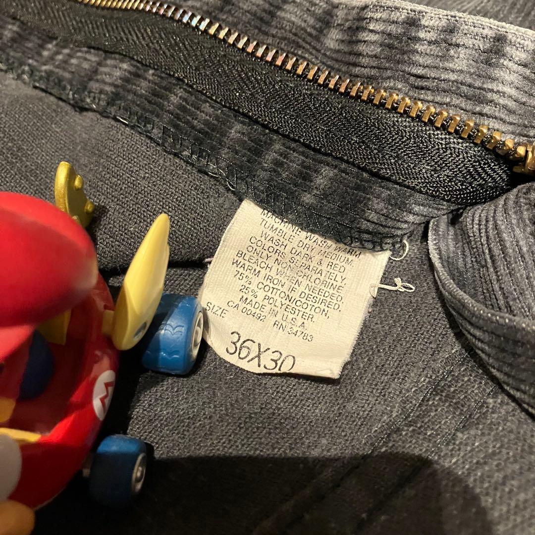 80s Lee 200-2801 ブラック コーデュロイ USA製 W36