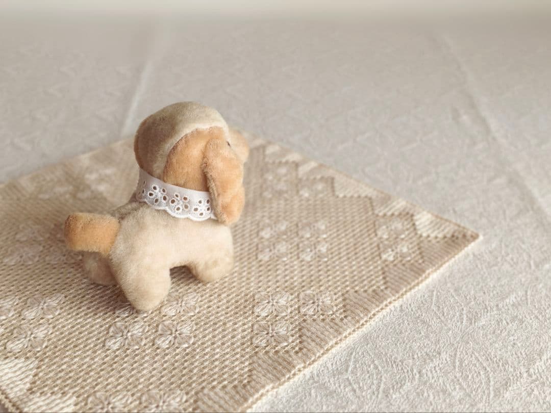 * vintage dog ❀ * 淡いツートーンの可愛い ワンちゃん