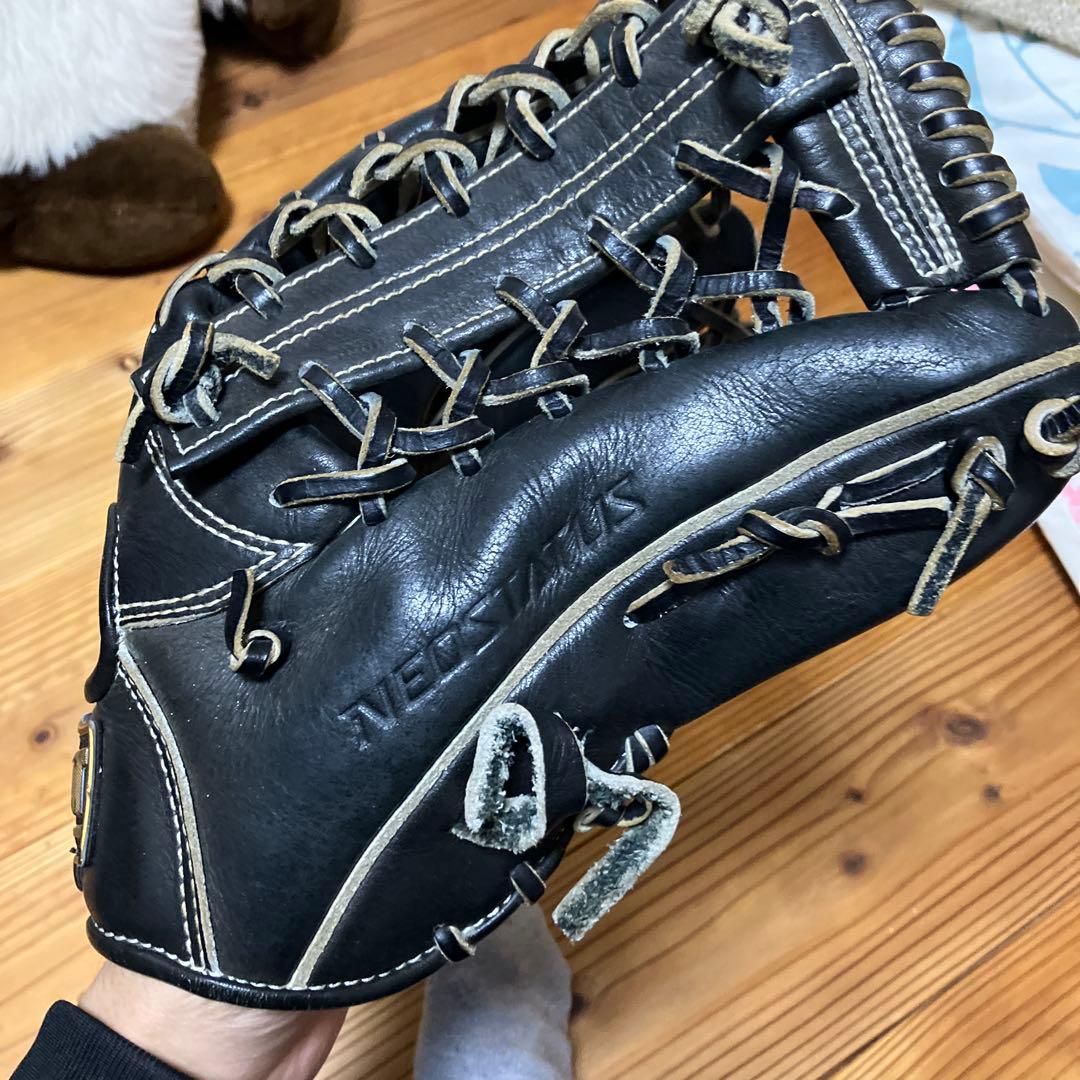 ゼット ネオステイタス軟式グローブ 黒　外野手用