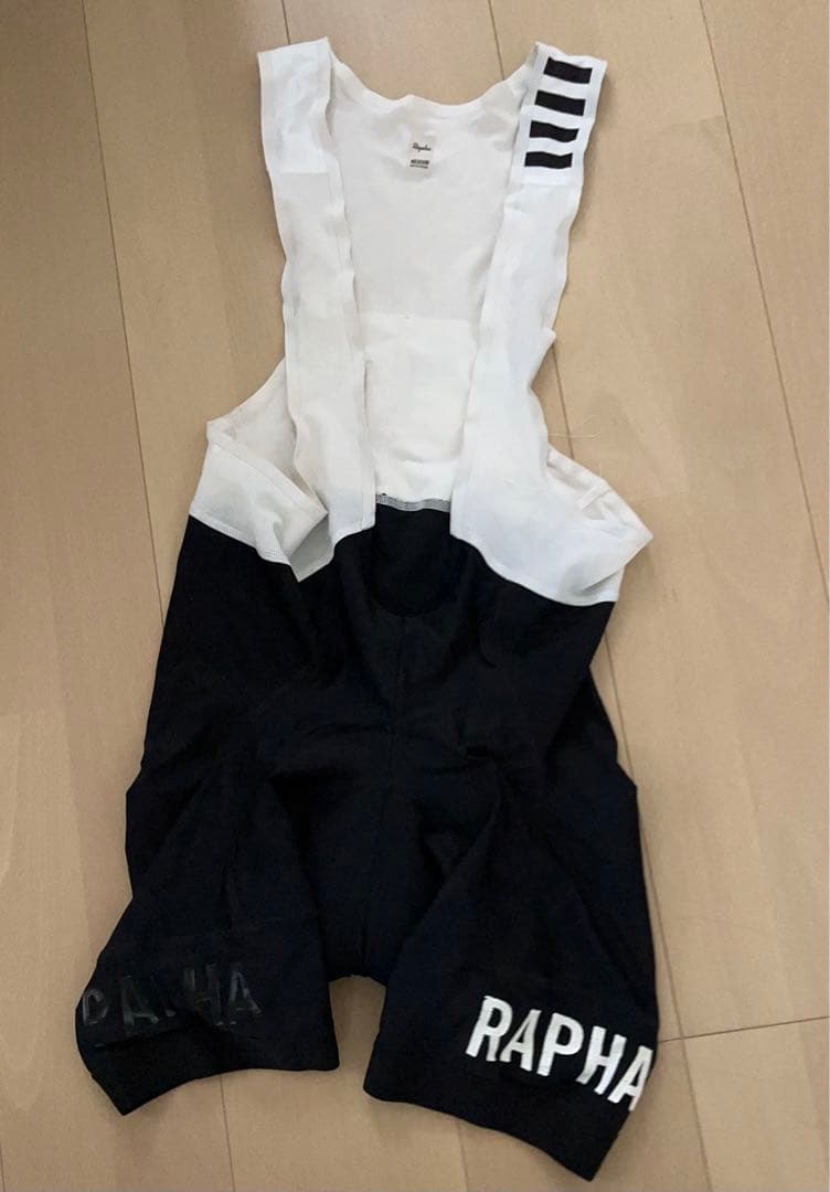 RAPHA ビブショーツ　ホワイト/ブラック