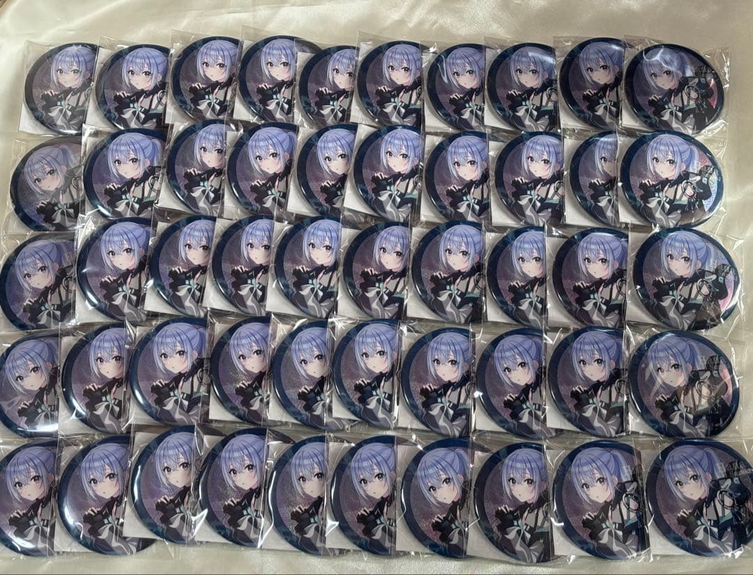 シャニマス 鈴木羽那 公式75mmグリッター缶バッジ